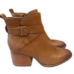 Kork-Ease Joelle Brown Leather‎ Heeled Boots Size 8.5 NWT